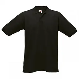Fruit Of The Loom FRUIT OF THE LOOM® Unisex Poloshirt Pique, schwarz, L – Produktbild 1 von 1