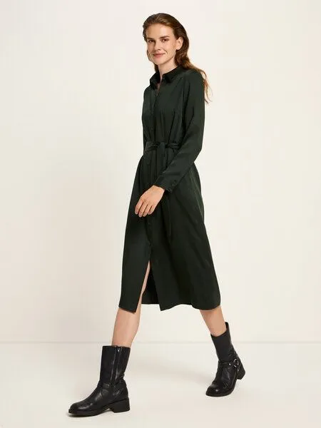 LANIUS LANIUS Hemdblusenkleid aus TENCEL Lyocell, Forest, – Produktbild 2 von 4