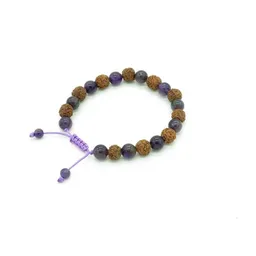 Just Be Just Be Handgelenk Mala Rudraksha mit Amethyst – Produktbild 1 von 1