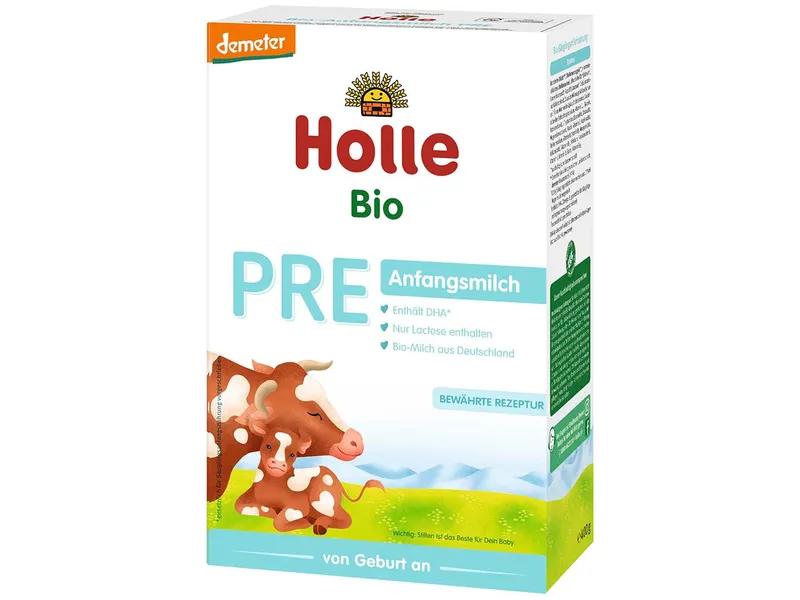 Holle Holle Bio-Pre-Anfangsmilch, von Geburt an, Pulver, demeter-zertifiziert, 400 g – Produktbild 2 von 3