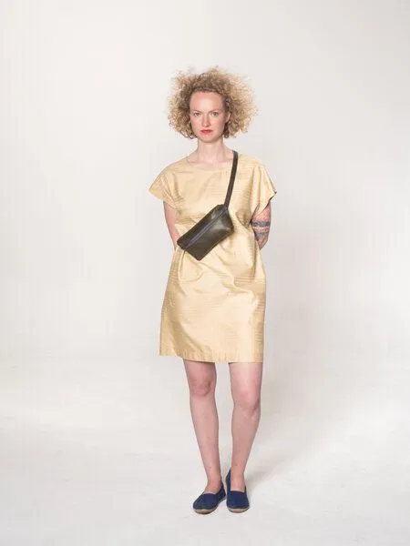 monday market monday market Bauchtasche Luca aus Pull-Up-Leder, Grün-grau, – Produktbild 3 von 4
