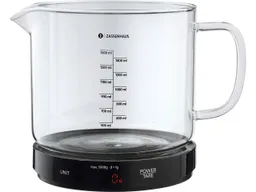 Zassenhaus Zassenhaus Digitale Küchenwaage "BAKE" mit integretierem Messbecher, schwarz/transparent – Produktbild 1 von 1