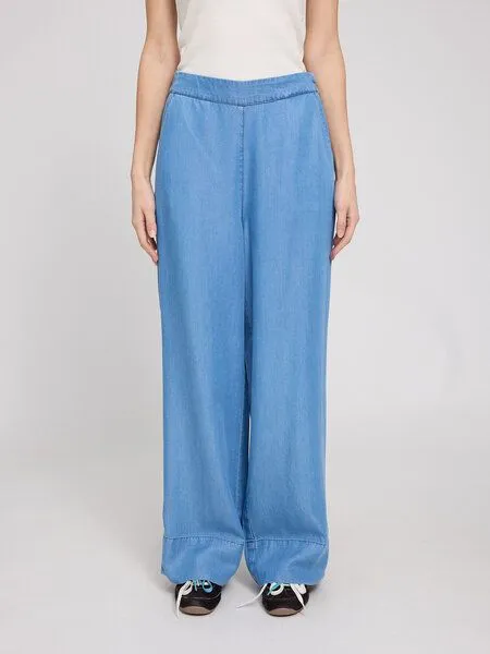 Mazine Mazine Hose Wide Leg Tencel, Dark blue wash, – Produktbild 2 von 4