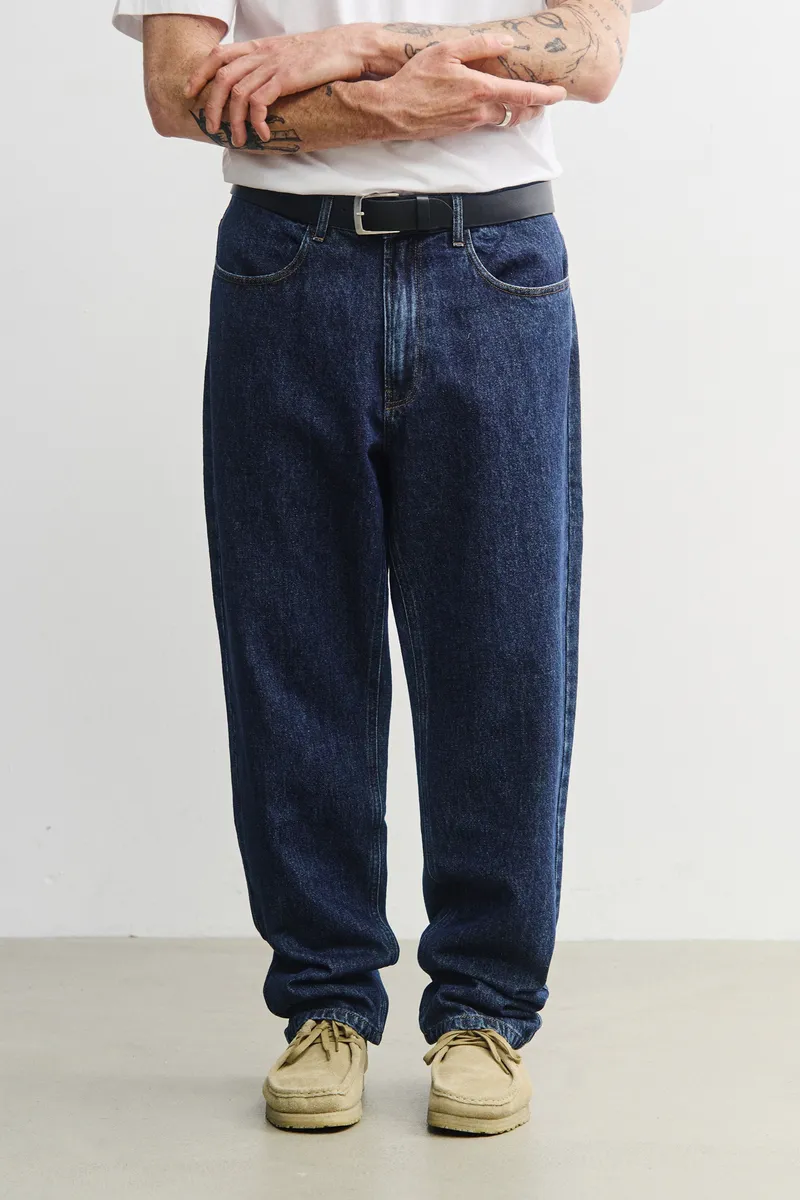 Rotholz Rotholz Herren vegan Jeans Mit Geradem Bein Dunkelblau, Blau, – Produktbild 2 von 2