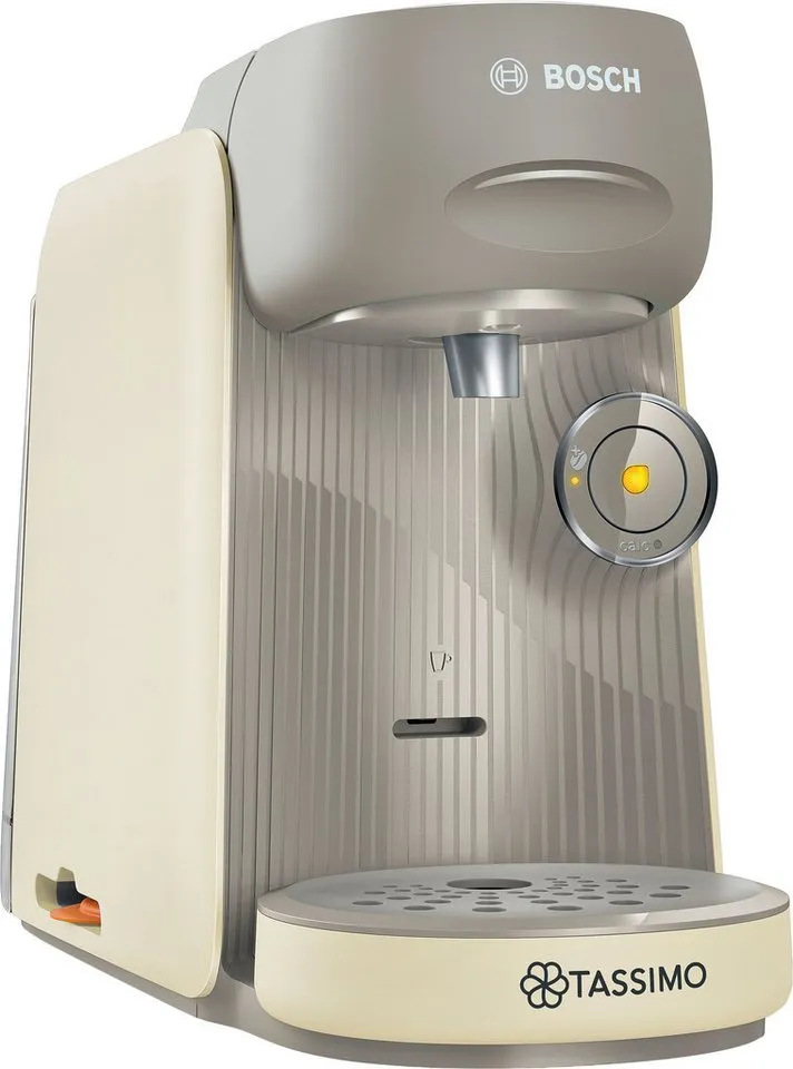 Tassimo Tassimo Kapselmaschine finesse friendly TAS167P, intensiverer Kaffee auf Kopfdruck, aus Recyclingmaterial, mehr Intensität per Knopfdruck, Beige, – Produktbild 2 von 5