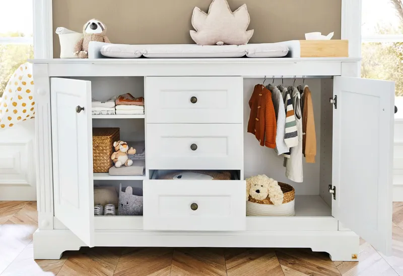 Pinolino Pinolino Kinderzimmer-Set „Emilia” breit, 3-tlg., Weiss, – Produktbild 3 von 3