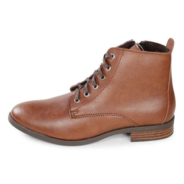 Fairticken Fairticken Vegane Stiefelette TOMAR mit Fütterung, Braun, – Produktbild 3 von 4