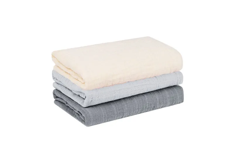 furora BABY furora BABY Spucktuch Baby Mulltücher Sets (Bio-Musselin: super soft) 80x80cm oder 25x25cm, Sehr weich, Braun, – Produktbild 1 von 5