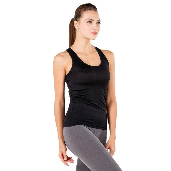 Woolona Woolona Tanktop - RANI - 100% Merinowolle, Schwarz, – Produktbild 1 von 3