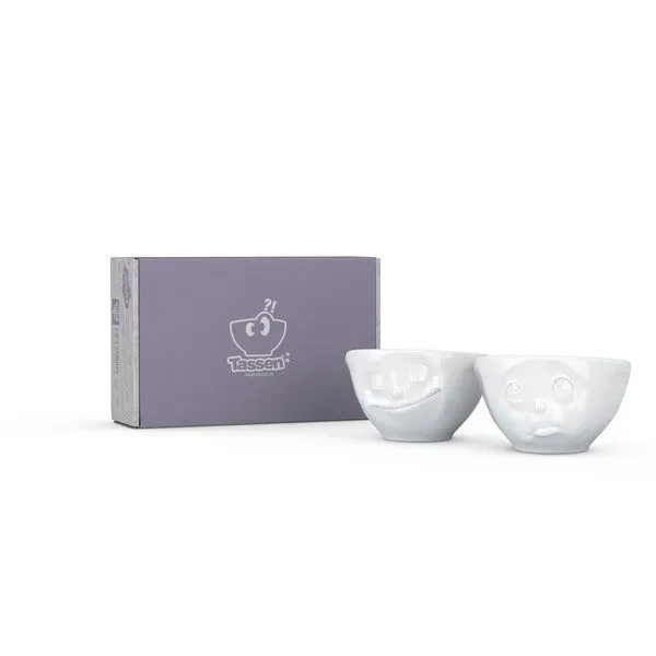 FIFTYEIGHT PRODUCTS FIFTYEIGHT PRODUCTS Porzellan Schälchen 200ml glückl&Bitte 2er Set – Produktbild 4 von 4