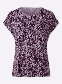 Witt Print-Shirt marine-orchidee-bedruckt – Produktbild 1 von 1