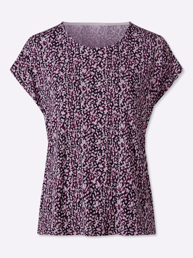 Witt Print-Shirt marine-orchidee-bedruckt, Marine-orchidee-bedruckt, – Produktbild 1 von 2