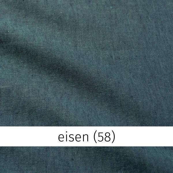 Heidekönigin Heidekönigin 3/4-Arm Leinenbluse Delavé, Dunkelgrün, – Produktbild 1 von 3