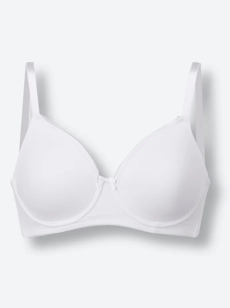 wäschepur T-Shirt-BH mit Bügel weiß, Weiß, – Produktbild 3 von 3
