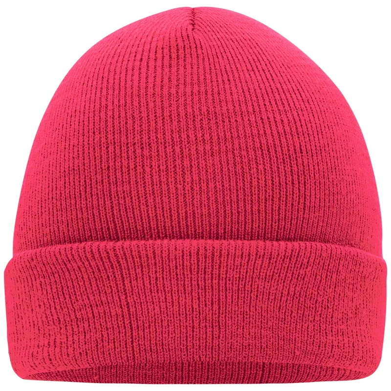 Myrtle Beach myrtle beach Klassische Strickmütze in vielen Farben MB7500 Gr. one size bright-pink – Produktbild 1 von 1