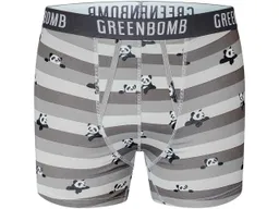 GreenBomb GREENBOMB Bio-Herren-Boxershort 'Panda Stripes', mix, Gr. XL – Produktbild 1 von 1
