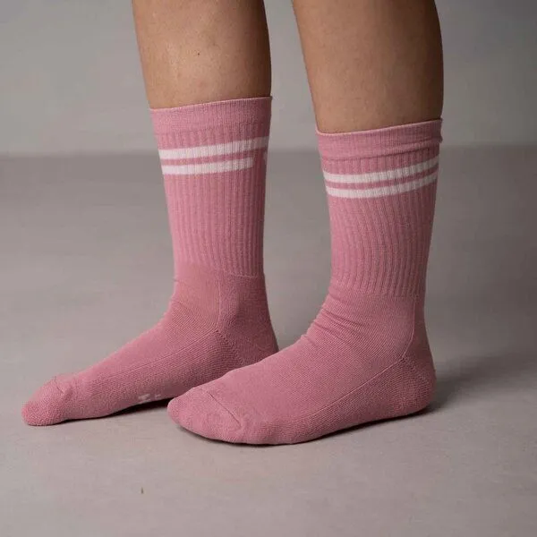 Vresh Clothing Vresh Clothing Vresh Verliebt - Tennis Socken aus Biobaumwoll-Mix, Rosa, – Produktbild 3 von 4