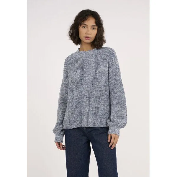 KnowledgeCotton Apparel KnowledgeCotton Apparel Strickpullover - Crew Neck - aus Bio-Baumwolle, Blau (china blue), – Produktbild 1 von 4