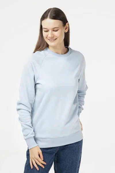 Evermind Evermind Unisex Sweatshirt aus Bio-Baumwolle, Blauer nebel, – Produktbild 1 von 4