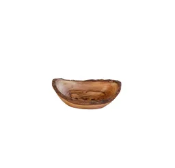 Olivenholz erleben Olivenholz erleben Seifenschale oval rustikal MITTEL mit Rille, aus Olivenholz, Breite: 12 cm, aus feuchtigkeitsresistentem Olivenholz, 1-St., Natürlich schön – ein Blickfang mit mediterranem Charakter – Produktbild 1 von 1