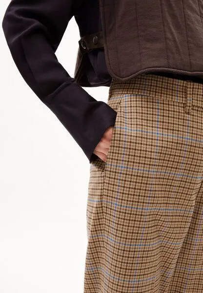 ARMEDANGELS ARMEDANGELS WARMAAR PATTERN - Damen Webhose aus Bio-Baumwoll Mix, Dry bark, – Produktbild 3 von 4