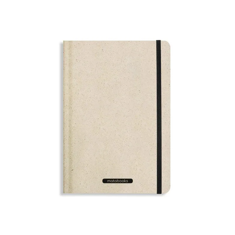 matabooks® matabooks® Nachhaltiges A5 Notizbuch/Journal/Schreibheft aus Süßgraspapier – Nari (punktiert), Laurel, – Produktbild 1 von 4