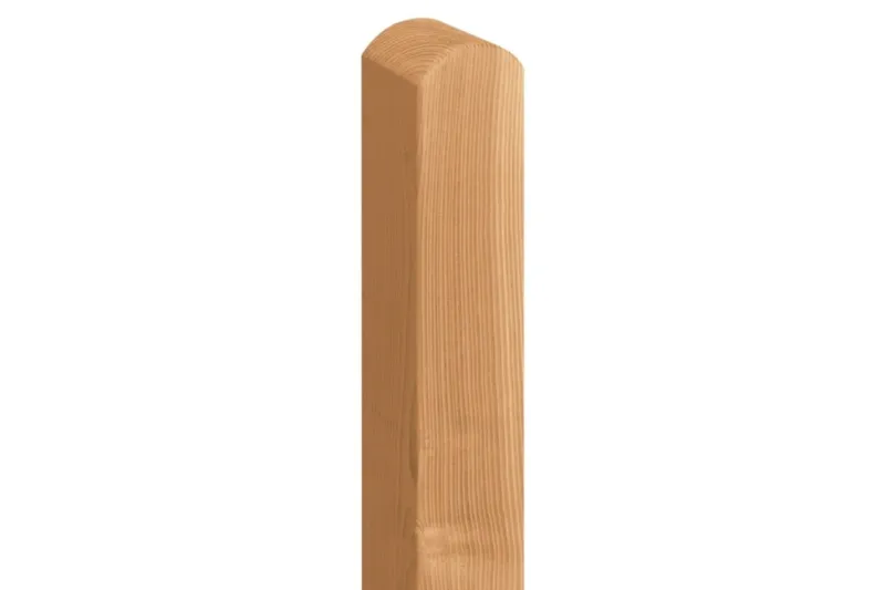woodstore24 Douglasie Pfosten Rundkopf, 9 x 9 x 110 cm, passsend für die Zaunserie Douglasie Premium, -Kiefer lasiert – Produktbild 1 von 1