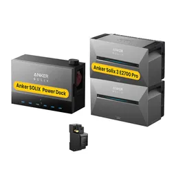 Anker Anker SOLIX Power Dock Multisystem mit Solarbank 3 E2700 Pro Balkonkraftwerk Speicher, by Powerness - 1x Anker Power Dock + 2x Solarbank 3 E2700 Pro / 1x Smart Meter / Selbstabholung – Produktbild 1 von 1