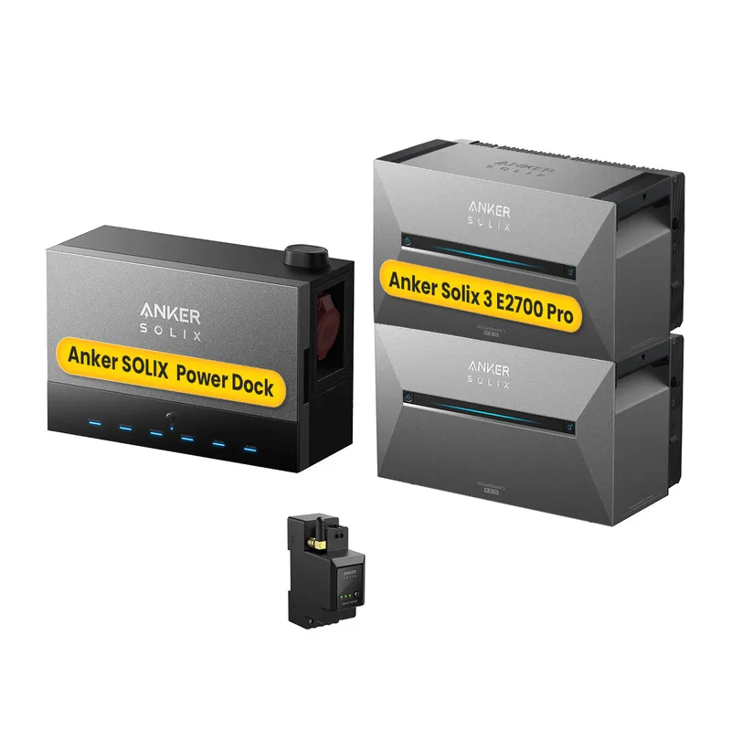 Anker Anker SOLIX Power Dock Multisystem mit Solarbank 3 E2700 Pro Balkonkraftwerk Speicher, by Powerness - 1x Anker Power Dock + 2x Solarbank 3 E2700 Pro / 1x Smart Meter / Standardversand – Produktbild 1 von 1