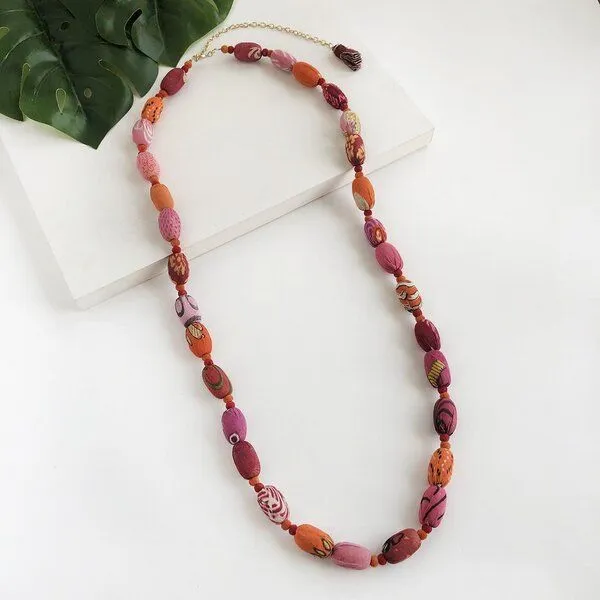 Worldfinds Worldfinds Kantha Fiesta Necklace, Bunt, – Produktbild 1 von 3