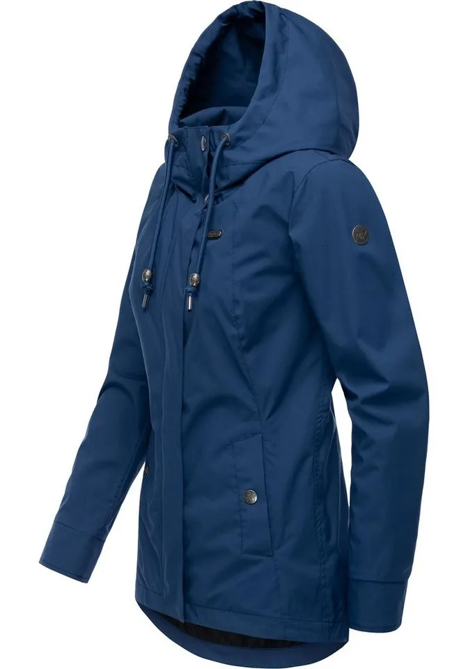 ragwear ragwear Outdoorjacke Alvena Summer YOUMODO Wasserdichte und atmungsaktive Übergangsjacke, Blau, – Produktbild 3 von 5