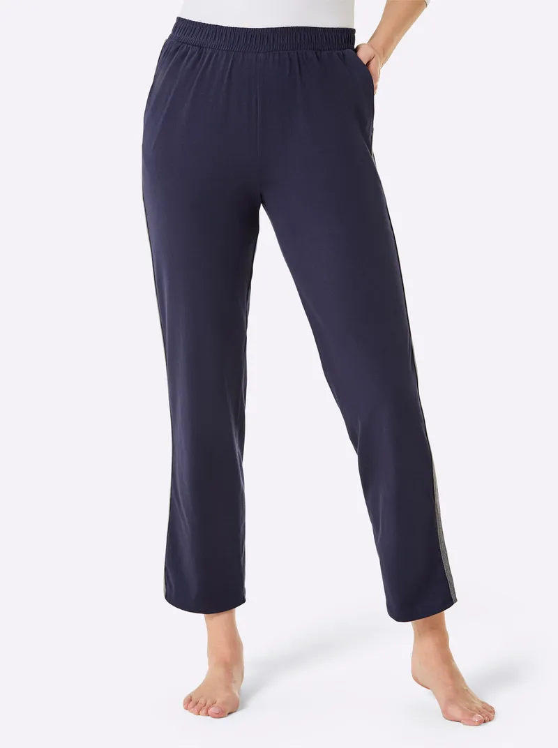 feel good Hosen marine + anthrazit-meliert, Marine + anthrazit-meliert, – Produktbild 2 von 3