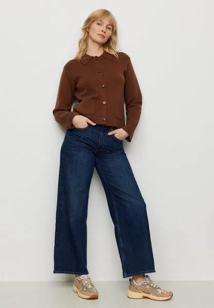 recolution Damen Strickovershirt aus Bio-Baumwolle - CELOSIA - recolution, Cognac brown (braun), – Produktbild 1 von 4