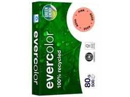 Clairefontaine 500 Blatt Clairfontaine Farbiges Recycling-Kopierpapier 'Evercolor' Rosa, 80g, DIN A4 – Produktbild 1 von 1