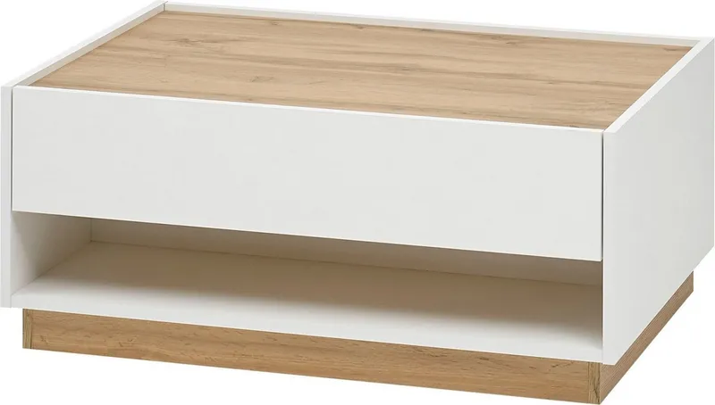 Home affaire Couchtisch City/Giron, Beistelltisch, Wohnzimmertisch, Sofatisch, Tisch, mit einem praktischen Schubkasten, in mehreren Farben verfügbar, Weiß, – Produktbild 2 von 5