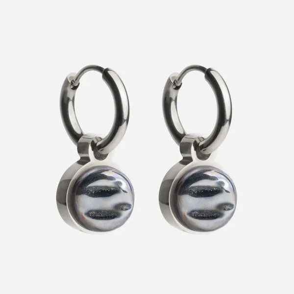 ALEXASCHA ALEXASCHA Silber Creolen mit Anhänger | Mix & Match, Silver, – Produktbild 2 von 7