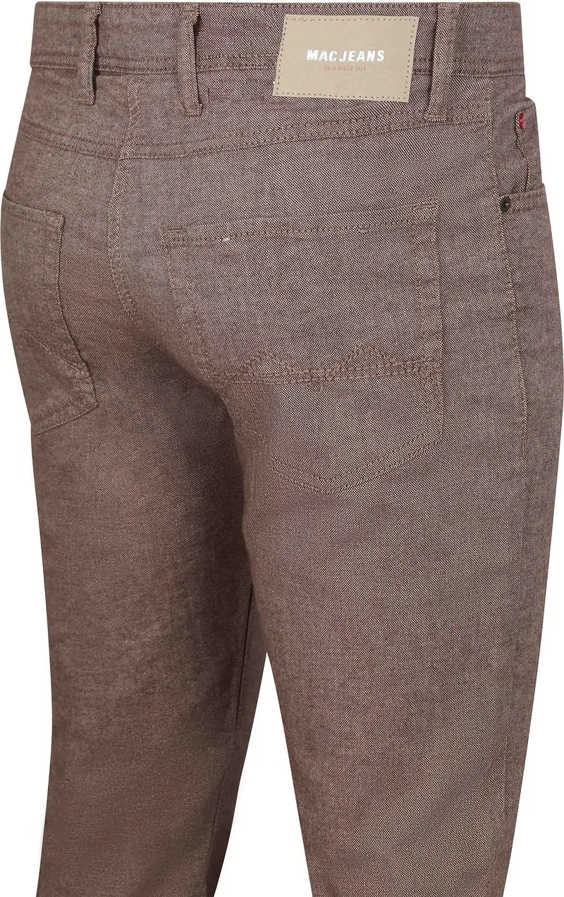 MAC Mac Hose Arne Melange Braun - Größe W 29 - L 34, Taupe, – Produktbild 5 von 5