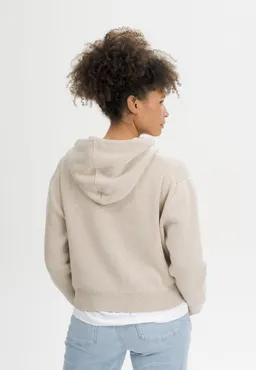 MELA MELA Damen vegan Strick Hoodie Janisha Pebble Melange – Produktbild 1 von 1