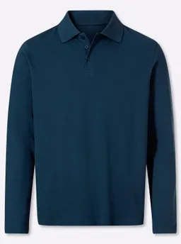 Catamaran Langarm-Poloshirt dunkelblau – Produktbild 1 von 1