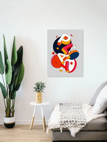 Photocircle Photocircle Poster / Leinwandbild - PLAY Typography – Produktbild 4 von 4