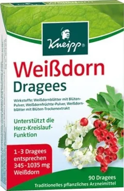 Kneipp Kneipp Weißdorn Dragees 90 St Überzogene Tabletten – Produktbild 1 von 1