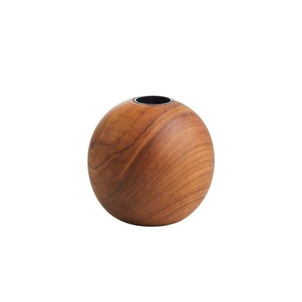 Originalhome Originalhome Kerzenständer aus recyceltem Teakholz, Ball, M, Natur, – Produktbild 1 von 4