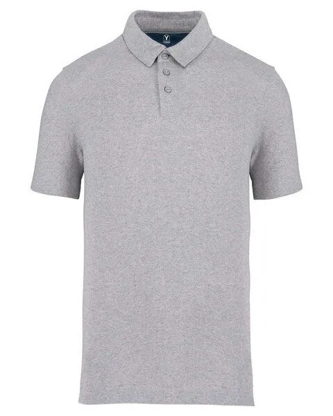 YTWOO YTWOO Herren Polohemd aus 100% recycelten Materialien, Hellgrau, – Produktbild 1 von 3