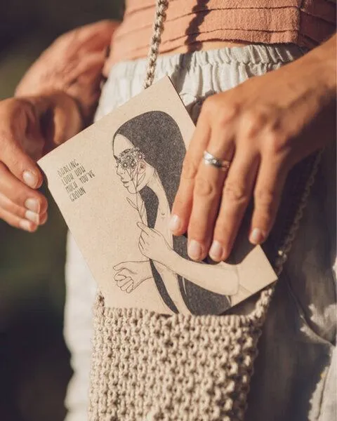 Oh Shanti Oh Shanti Graspapier Notizheft "Look how much you`ve grown" – Produktbild 2 von 4