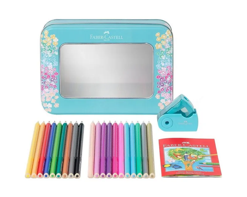 Faber-Castell Faber-Castell Buntstift Geschenkset Buntstifte Sparkle, 21-tlg. inkl., (20er Set, 20-tlg), Soft-Grip-Zone – Produktbild 3 von 5