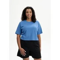 MELA Cropped T-Shirt Style DESNA | von MELA | Fairtrade & GOTS zertifiziert, Azur, – Produktbild 1 von 1