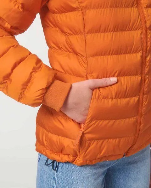 YTWOO YTWOO Leichte sportliche Jacke für Damen | Steppjacke | aus recyceltem PET, Orange, – Produktbild 4 von 4