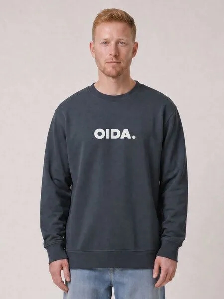 watapparel watapparel Sweatshirt Unisex Oida, India ink grey, – Produktbild 2 von 2