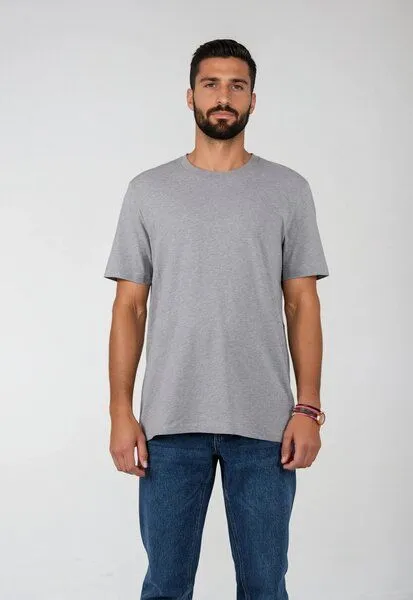 TORLAND TORLAND Premium Herren T-Shirt CREATOR, Grau (heather grey), – Produktbild 2 von 3