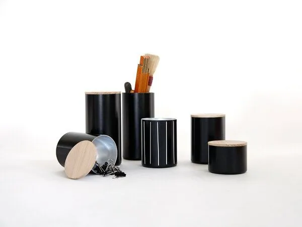 werkvoll by Lena Peter werkvoll by Lena Peter Upcycling Feuerlöscher Dose FIRE neutral, Schwarz, – Produktbild 1 von 4